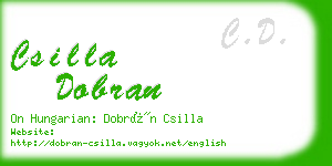 csilla dobran business card